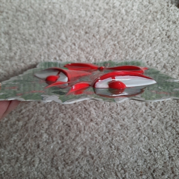 Vintage 60s Princess Sculpted Christmas Decorations red bells plastic wall decor - Picture 6 of 8